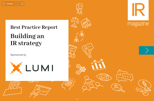 Best Practice Report: Building an IR strategy now available