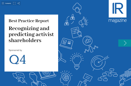 Best Practice Report: Recognizing and predicting activist shareholders now available