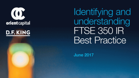Identifying and understanding FTSE 350 IR best practice