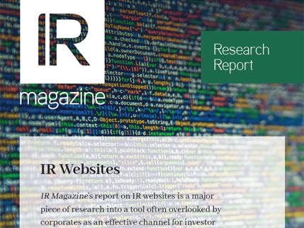 IR Websites report now available