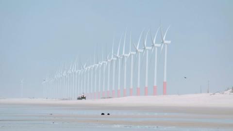 Wind turbines. Photo by Heverton Nascimento on Unsplash