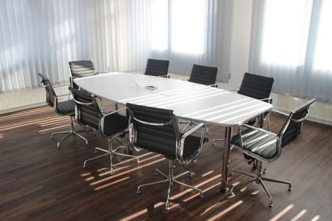 A board room. Source: Pixabay
