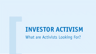 Investor activism – what are activists looking for?