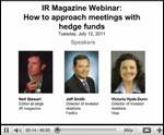 IR Magazine Webinar: How to approach meetings with hedge funds