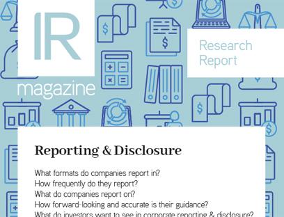 Reporting and disclosure report